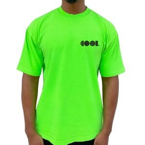 COOL End Racism Graphic Tee Shirt Men's XL Neon Green‎ Statement T-Shirt NWT $89